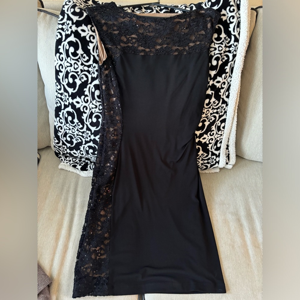 Connected Apparel black cocktail dress